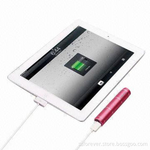 Smart Tube Power Banks with 2,600mAh Capacity, Battery Cell Exchangeable, Charges Smartphone/Tablet